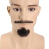 WZAHNNGX Fake Mustache Realistic Beard 100% Human Hair Full Hand