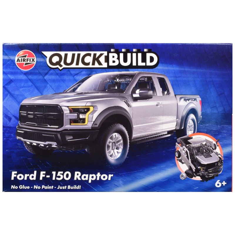 DCD Skill 1 Model Kit Gray Ford F-150 Raptor Pickup