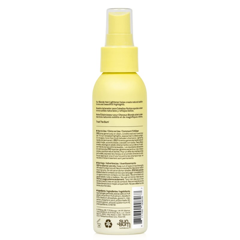 Sun Bum Blonde Hair Lightener, For Blonde to Medium Brown