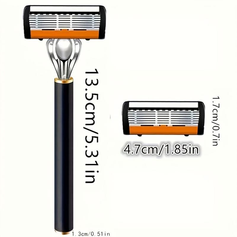 Men's 7-Blade Razor Set, 36 Stainless Steel Blades - Perfect