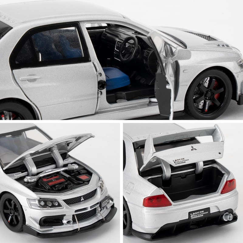 BGHSCA Compatible with 1:32 Mitsubishi Lancer Evolution Model Car, Pull
