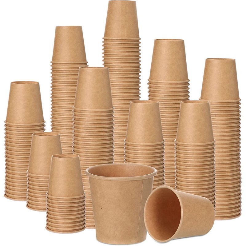 DeinPack 50 Espresso Cups 100 ml 4 oz Environmentally Friendly