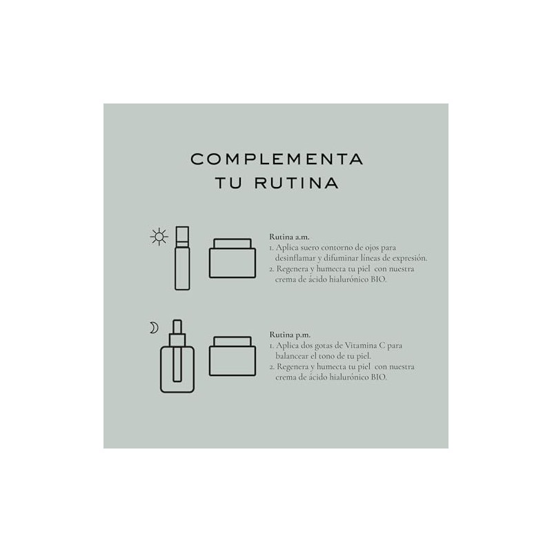 Remedios del Bosque. Suero contorno de ojos Péptidos + Bambú.