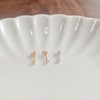Silver 925 Hypoallergenic Earrings, Small, Small, Ultra Mini Size, Heart,