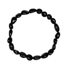 Chili Jewels Bracelet Schorl Bar 0608 mm Nuggets, Black, 1 Piece