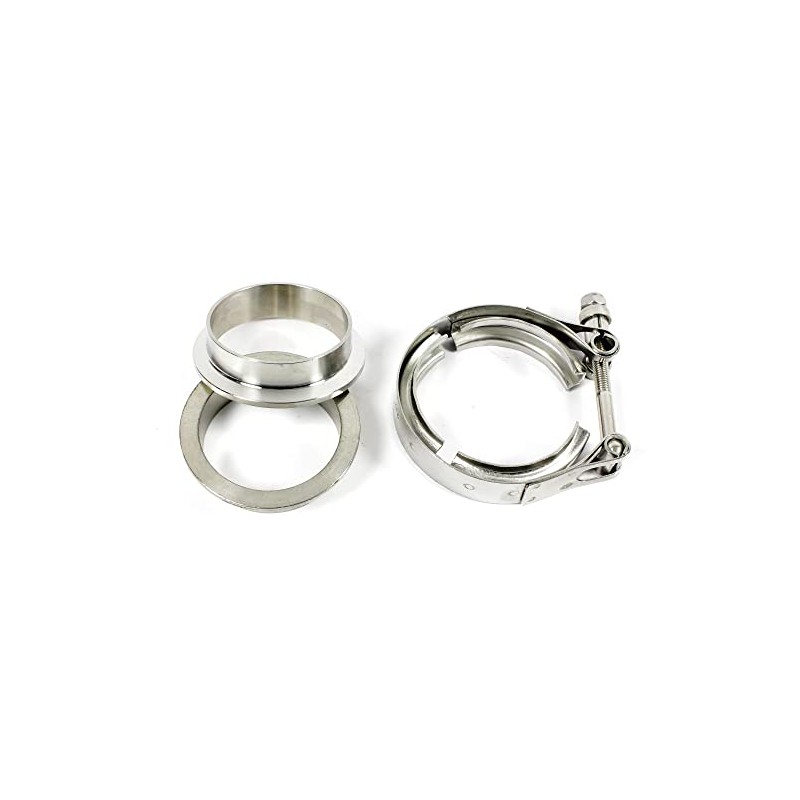V-Band Clamp Set with Flange 63.5 mm 2.5 Inch Turbo