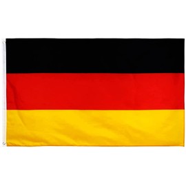 Germany Flag 90 x 150 cm with 2 Metal Eyelets High Quality Germany Flag for Balcony Events External and Boat