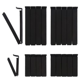 DIYASY 30PCS Food Bag Clips, 6cm x 15, 11cm x 15 Food Clips Reusable Bag Sealing Clips for Kitchen & Freezer Food Storage, Black