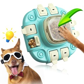 YODIFFMI Dog Puzzle Toy 2 Levels, Dog Treat Puzzle Slow Feeder, Dog Food Dispenser for Boredom and Mental Stimulation Interactive Enrichment Toys for All Breed