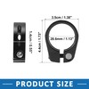 A ABSOPRO 28.6mm Aluminium Alloy Bicycle Seat Post Clamp Seat