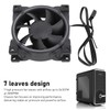 80mm PWM Case Fan Efficient Silent MFDB Dynamic Pressure Bearing