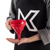 KADAX Funnel with Fine Mesh Strainer for Precise Filling and