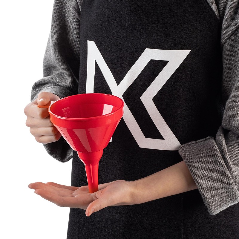 KADAX Funnel with Fine Mesh Strainer for Precise Filling and
