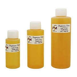 Fragrances, Scents and More Vanilla Musk Perfume/Body Oil (7 Sizes) - (4oz Plastic Bottle (120ml))