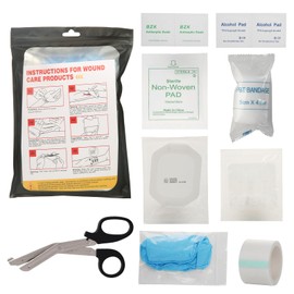 AISIMEE Wound Closure Kit – First Aid Laceration Closure Strips – 6 Zip Stitch Devices,Waterproof Dressing,Adhesive Wound Closure Bandages Without Suture for Emergency,Home,Travel,Hiking Use