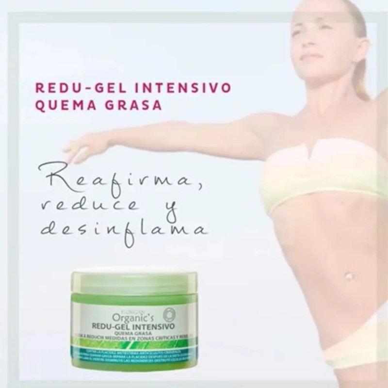 Pack 2 Redugel Intensivo Quema Grasa Organics Florigan.350gr Mentol