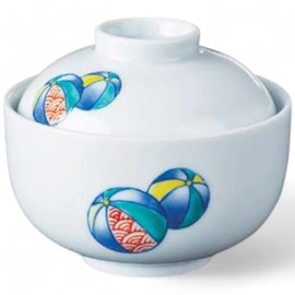 Takumifu Arita Ware Small Bowl with Lid, Balloons, Small Lid, Made in Japan