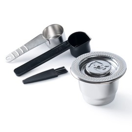 Stainless Steel Reusable Coffee Capsules Fit For N espresso Capsules OriginalLine, Metal Refillable Espresso Coffee Filter Pods Compatible For N espresso Machines Brewers