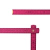 TE-Trend Folding Ruler, Pink, 2 Metres, Folding Ruler, Laser Engraving,
