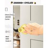 Gobrico--Polished Brass Door Handles Keyless Bedroom Bathroom Door Levers Drop/Wave