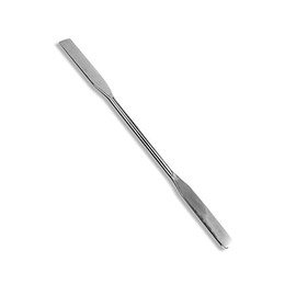 Scientific Labwares Stainless Steel Double Ended Micro Lab Spatula, Square/Round End, 50 mm x 9 mm, 7" Length