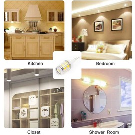 JCD T4 Bi-Pin JBM7195 WB36X10213 Microwave Light G8 120V 20W Bulb | GY8.6 Bulb Replacement for Halogen GE Oven Parts WB25X10019 WB08X10050 WB36X10246 G8 3-Pack, Daylight White AC110V-130V