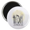CafePress Zombies Magnets 2.25" Round Magnet, Refrigerator Magnet