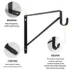 4 Pack Heavy Duty Closet Shelf & Rod Brackets,Closet Rod