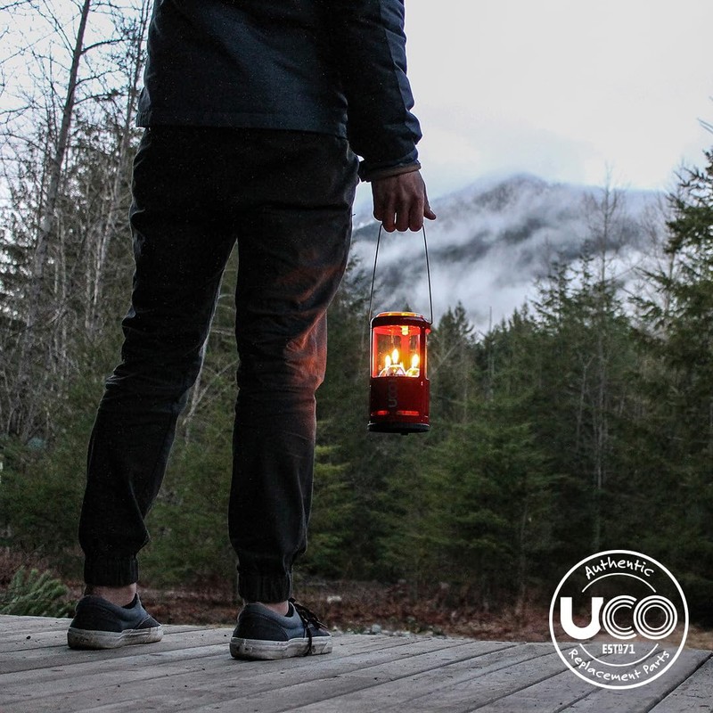 UCO 12-Hour Natural Beeswax, Long-Burning Emergency Candles for Candle Lantern,