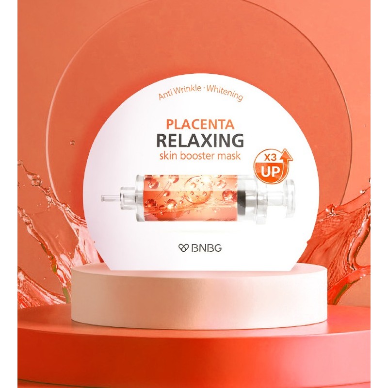 비앤비지 스킨부스터 플라센타 릴렉싱 마스크팩, 1개입, 30개 B&BG Skin Booster