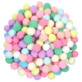 TOAOB 150pcs Macaron Pom Poms 25mm Assorted Fluffy Pom Poms Multicolor Fuzzy Pompoms Balls for DIY Crafts Decorations Projects