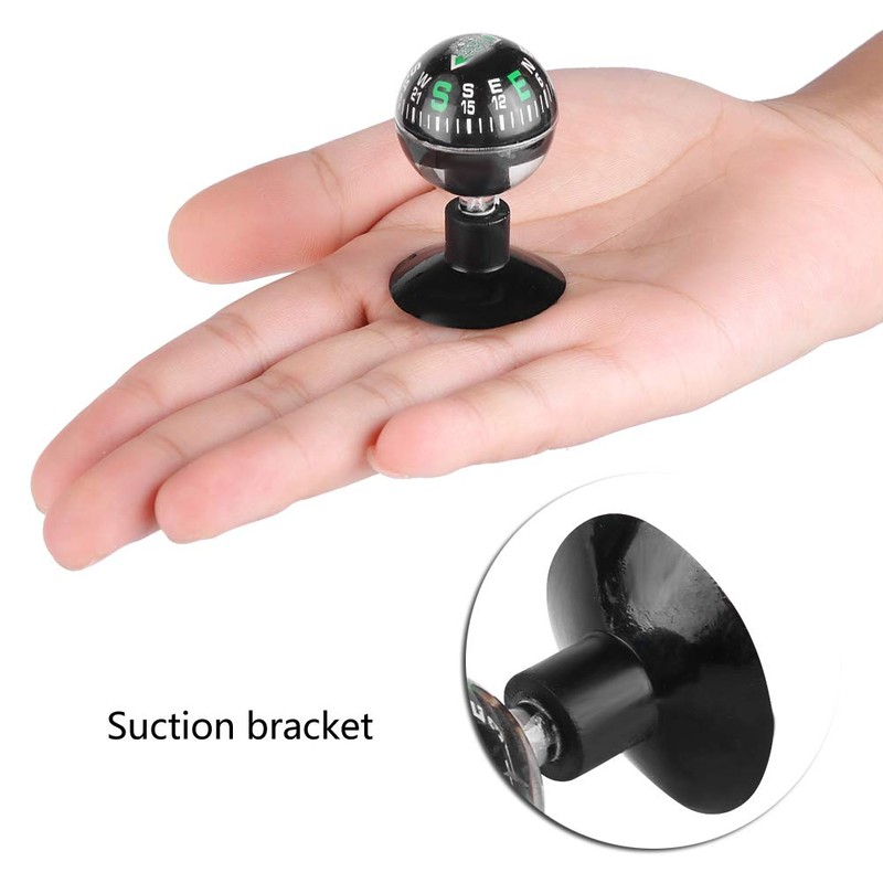 Qiilu Compass Car Boat Marine Mini Outdoor Compass Camping Navigation