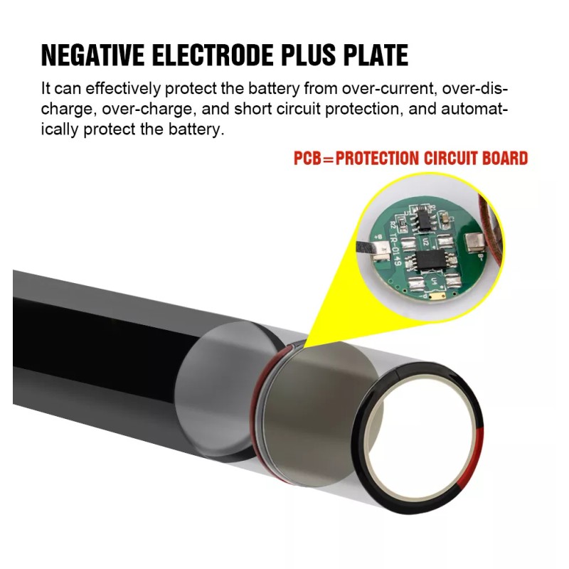 TrustFire 900mAh 14500 3.7V Li-ion Rechargeable Battery With PCB Batteries