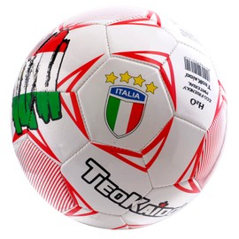 Football Training or Game Size 5 Glossy Italy (Main Colour: White)