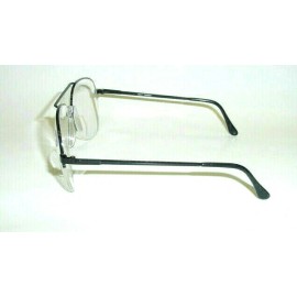 by De'Vons Optics Inc. Est. Since 1983 Vintage 90's Aviator Metal Double Bridge Bi-Focal Reading Glasses +3.00 (Black)