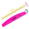 Mylee 3 Pack Double Sided Half Moon Nail File 100/180