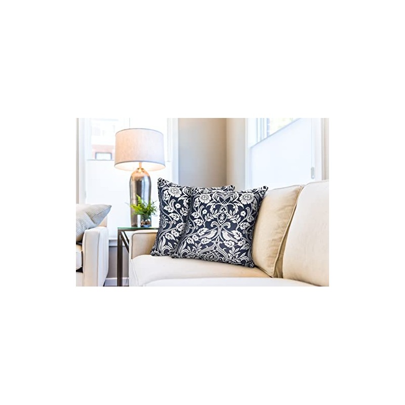Emma Barclay Eden - Jacquard Cushion Cover in Navy -