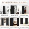 Vatge Doorway Curtains Privacy - Black Curtains for Closets Without