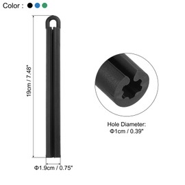 PATIKIL 7.5" Pool Cue Hanger Set of 3 Snooker Billiard Table Cue Stick Rod Sleeve Hanging Tool Accessories 1 Piece Per Color