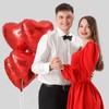 18 Inches Red Heart Balloons, 20 Pcs Foil Heart Shaped