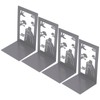4 Pcs Metal Bookends Anti Slip Exquisite Beautiful Unique Design