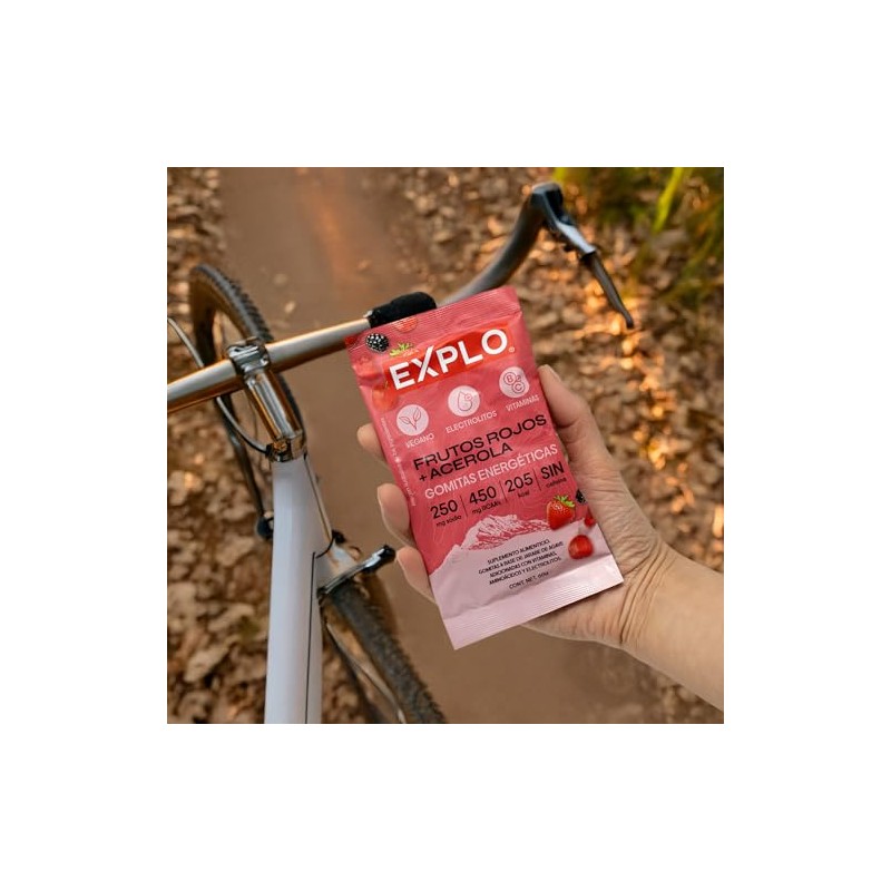 EXPLO - Gomitas Energéticas Frutos Rojos (Pack 12 x 60g)