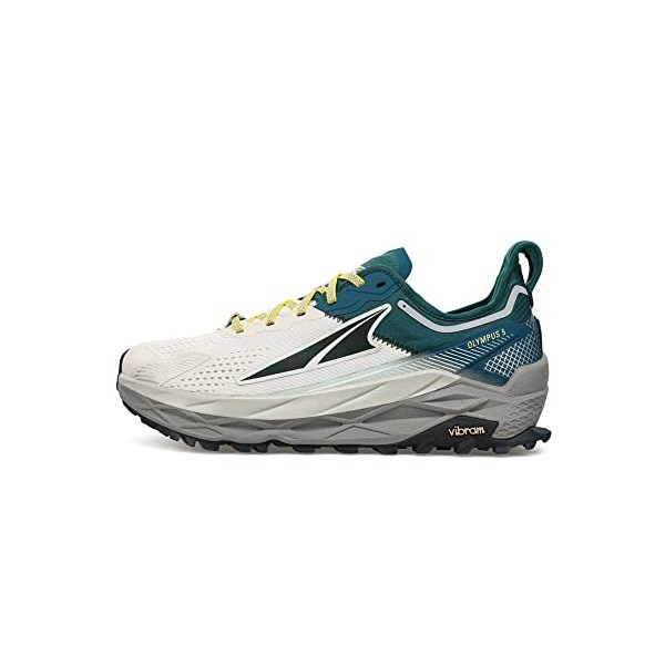 ALTRA Men's AL0A7R6P Olympus 5 Trail Running Shoe, Gray/Teal -