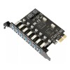 Jeswo Adaptador Tarjeta De Expansión Pci-e A Usb 3.0 De