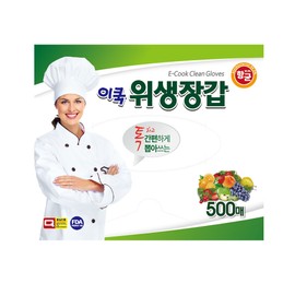 Ecook disposable sanitary gloves 500 sheets x 3 packs / 이쿡 일회용 위생장갑 500매x3팩