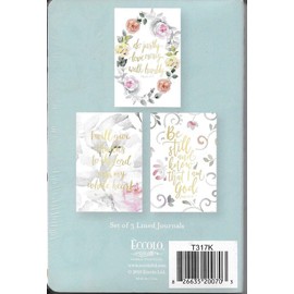Do Justly Love Mercy Walk Humbly Micah 6:8 - Set of 3 Lined Journals (6" X 4" .2")