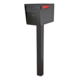 Mail Boss 7192 37" Hybrid Length Mailbox Mounting Post, Black