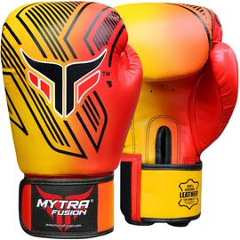Mytra Fusion Boxing Gloves Real Leather RL8 Punching Sparring Training Workout (10-oz)