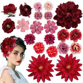 BOFUNX 21 St√ºcke Blumen Haarspange Blumen Haarclips M√§dchen Haarklammern Kinder Damen Haarschmuck Party Hochzeit