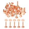 PATIKIL 10x3.3x19mm Leather Rivets and Burrs, 100 Sets Leather Rivets